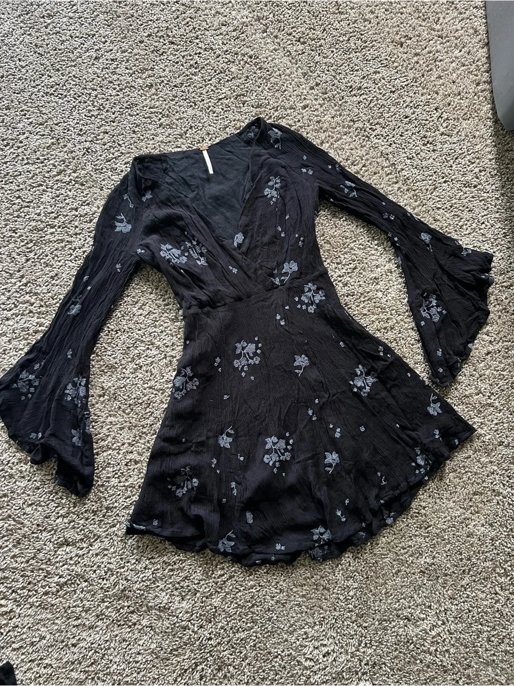 Free People Jasmine Embroidered Mini Dress